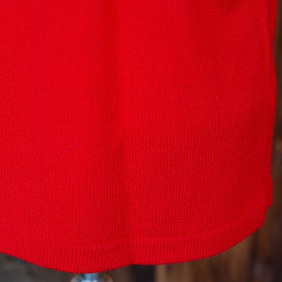 Vintage St. John Sport By Marie Gray RED Knitted Short Sleeve Top Woman's L - Picture 12 of 16